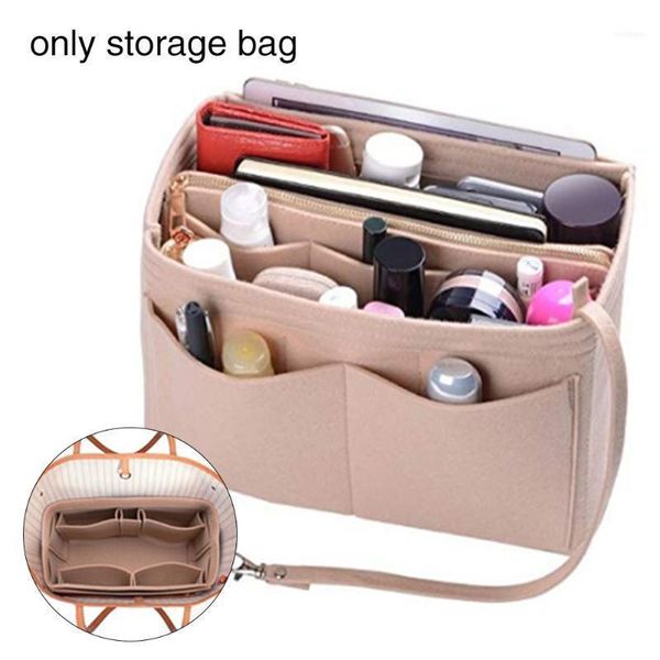 cosmetic bags & cases zipper tote organizer pouch shaper with detachable pocket felt insert bag travel make up key chain portable inner purs
cosmetic bags & cases zipper tote organizer pouch shaper with detachable pocket felt insert bag travel make up key chain portable inner purs
