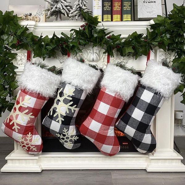 christmas decorations creative plaid stockings snowflake pattern gift hanging tag knit border xmas character 3d decor
christmas decorations creative plaid stockings snowflake pattern gift hanging tag knit border xmas character 3d decor