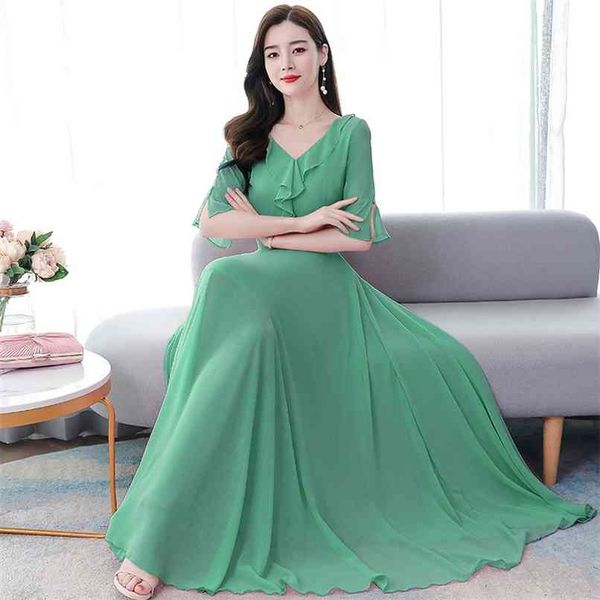 solid chiffon sweet maxi dress summer vintage 4xl plus size midi sundress women elegant bodycon party vestidos 210528, Black;gray
solid chiffon sweet maxi dress summer vintage 4xl plus size midi sundress women elegant bodycon party vestidos 210528, Black;gray