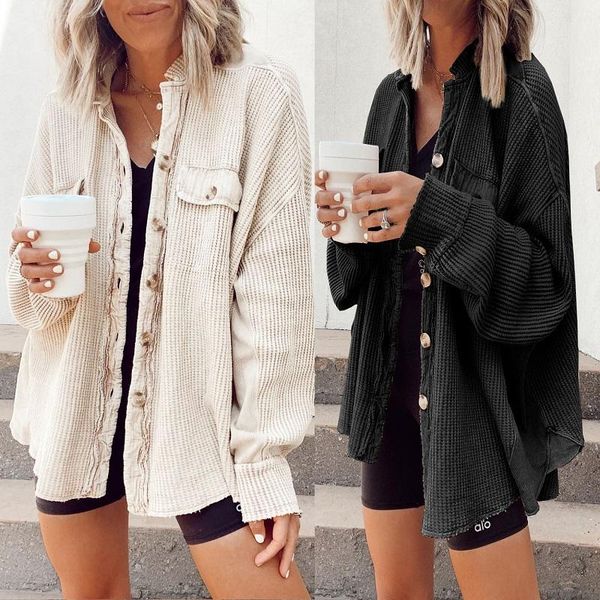 women's jackets women casual loose vintage coats autumn winter fashion button lapel cardigan single-breasted shirt streetwear, Black;brown
women's jackets women casual loose vintage coats autumn winter fashion button lapel cardigan single-breasted shirt streetwear, Black;brown
