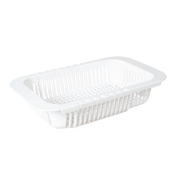 scalable sink drain rack dishes holder vegetable and fruit organizer kitchen storage basket (white) & organization
scalable sink drain rack dishes holder vegetable and fruit organizer kitchen storage basket (white) & organization