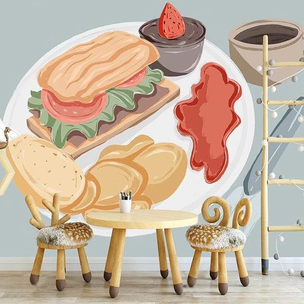 wallpapers custom wallpaper 3d cartoon mural nordic ins fresh hand-painted western food hamburger chicken children's room background po
wallpapers custom wallpaper 3d cartoon mural nordic ins fresh hand-painted western food hamburger chicken children's room background po