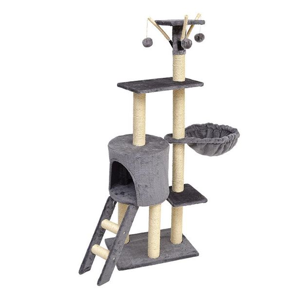 cat climbing frame large scratching board toy house tree pet furniture wood jumping ladder beds &
cat climbing frame large scratching board toy house tree pet furniture wood jumping ladder beds &
