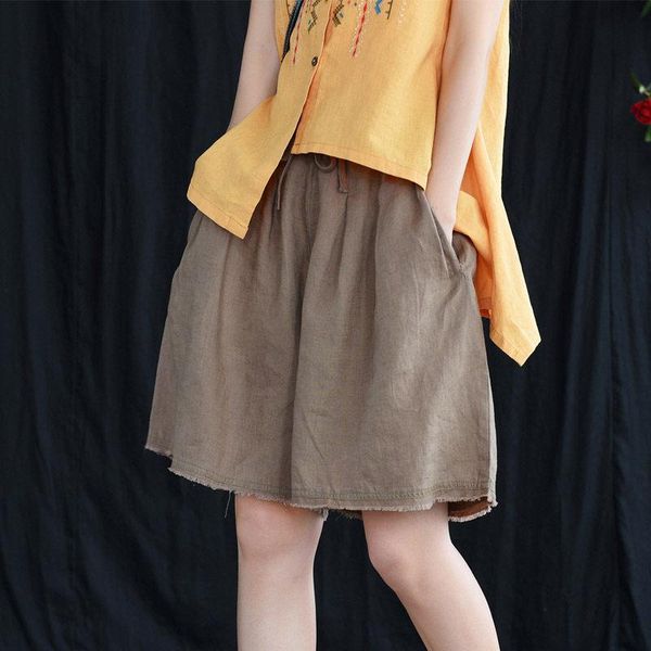 arrival summer women cotton linen shorts white casual loose wide leg elastic waist short for culotte f1178 women's, White;black
arrival summer women cotton linen shorts white casual loose wide leg elastic waist short for culotte f1178 women's, White;black