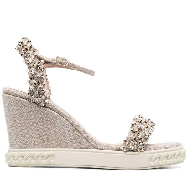 fashion woman metal studs rivets linen cloth sandals 8 cm increased heel one strap peep toe shoes gladiator party sandalias dress, Black
fashion woman metal studs rivets linen cloth sandals 8 cm increased heel one strap peep toe shoes gladiator party sandalias dress, Black