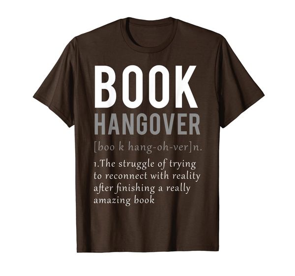 book hangover definition book worm reading lover t-shirt, White;black