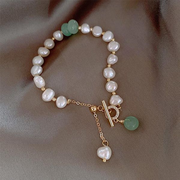link, chain irregular imitation pearl safe buckle bracelet female ins simple temperament girlfriends sisters, Black
link, chain irregular imitation pearl safe buckle bracelet female ins simple temperament girlfriends sisters, Black