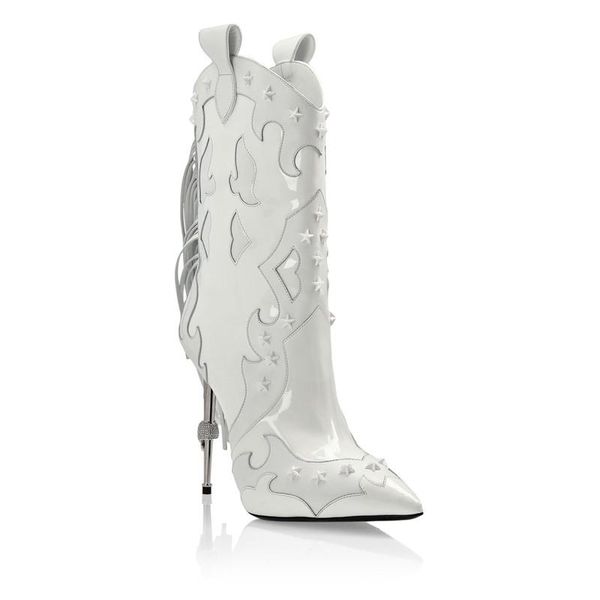 boots fashion women tassel stud slip on white cowboy 2021 metal high heels shoes designer winter pointed toe ankle woman, Black
boots fashion women tassel stud slip on white cowboy 2021 metal high heels shoes designer winter pointed toe ankle woman, Black