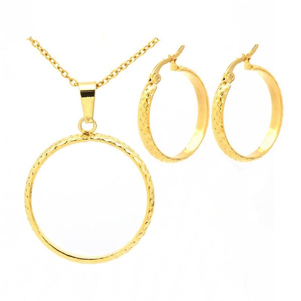 earrings & necklace stainless steel gold color and pendant fashion jewellery sets for women, Silver
earrings & necklace stainless steel gold color and pendant fashion jewellery sets for women, Silver