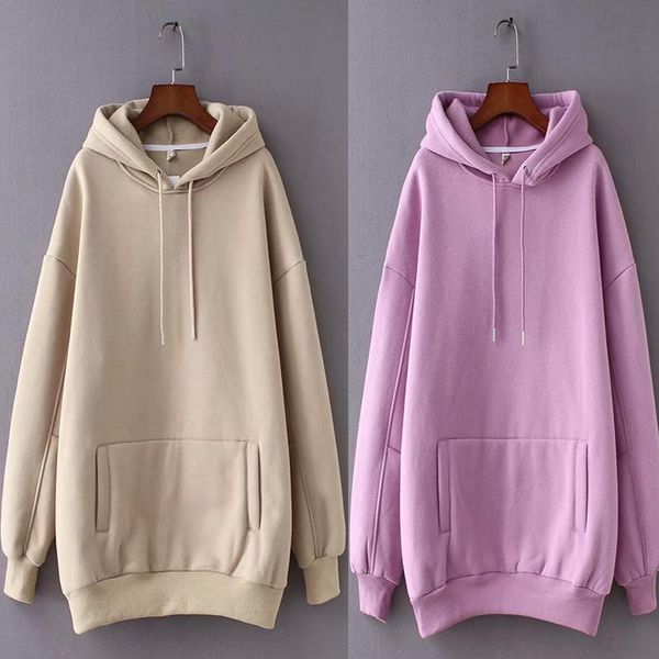 women's hoodies & sweatshirts 2021 early spring sweatshirt fashion solid cotton full with rope hoodie plus size warm pocket hooded pull, Black
women's hoodies & sweatshirts 2021 early spring sweatshirt fashion solid cotton full with rope hoodie plus size warm pocket hooded pull, Black