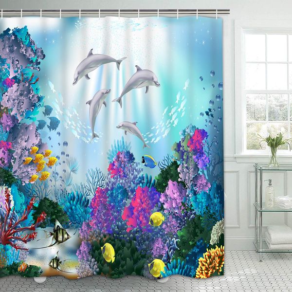 sea world shower curtain, dolphin shower curtains with 12 hooks, ocean coral shower curtain sea life, waterproof fabric bath
sea world shower curtain, dolphin shower curtains with 12 hooks, ocean coral shower curtain sea life, waterproof fabric bath