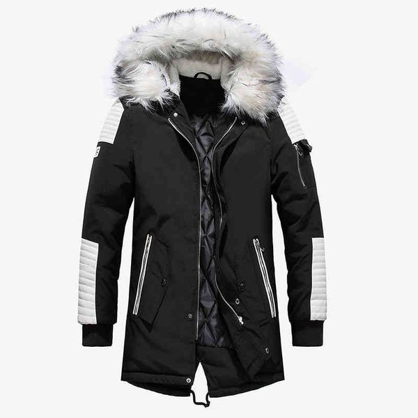 men's large leather et, long casual hoodie, autumn and winter warm coat, Black
men's large leather et, long casual hoodie, autumn and winter warm coat, Black
