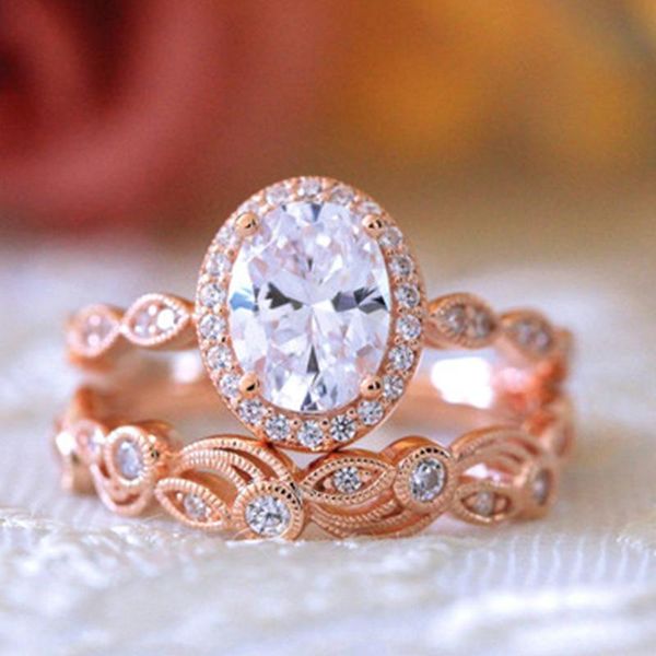 wedding rings milangirl trendy rose gold color filled oval white zirconia crystal female ring sets for women bridal engagement jewelry, Slivery;golden
wedding rings milangirl trendy rose gold color filled oval white zirconia crystal female ring sets for women bridal engagement jewelry, Slivery;golden