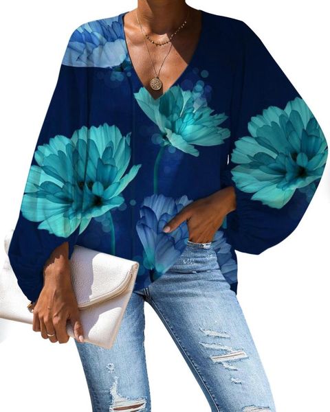 women's blouses & shirts large size blouse tropical flower print casual loose long sleeve shirt v-neck women clothing ropa de mujer 20, White
women's blouses & shirts large size blouse tropical flower print casual loose long sleeve shirt v-neck women clothing ropa de mujer 20, White