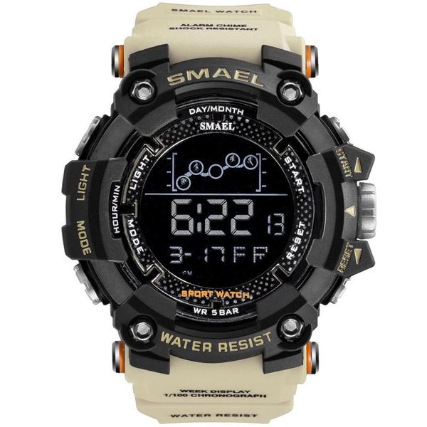 wristwatches smael men's led digital watches for men satch military sport watch 50m waterproof swim male clock reloj hombre, Slivery;brown
wristwatches smael men's led digital watches for men satch military sport watch 50m waterproof swim male clock reloj hombre, Slivery;brown