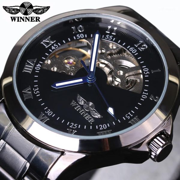 t-winner 2021 fashion men male mechanical watch steel automatic sport business classic skeleton steampunk wristwatch wristwatches, Slivery;brown
t-winner 2021 fashion men male mechanical watch steel automatic sport business classic skeleton steampunk wristwatch wristwatches, Slivery;brown