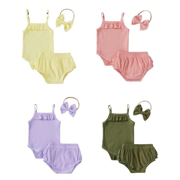 wallarenear 3pcs set 0-18m born infant baby girl summer fashion clothing sleeveless solid romper shorts headband outfit sets, White
wallarenear 3pcs set 0-18m born infant baby girl summer fashion clothing sleeveless solid romper shorts headband outfit sets, White