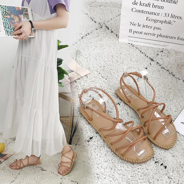 summer gladiator solid sandals women back strap cross-tied rome flat buckle casual ladies shoes, Black
summer gladiator solid sandals women back strap cross-tied rome flat buckle casual ladies shoes, Black