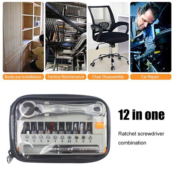 professional hand tool sets 12in1 ratchet screwdriver bits combination set screw driver holder adapter with connecting rod handle repair dis
professional hand tool sets 12in1 ratchet screwdriver bits combination set screw driver holder adapter with connecting rod handle repair dis