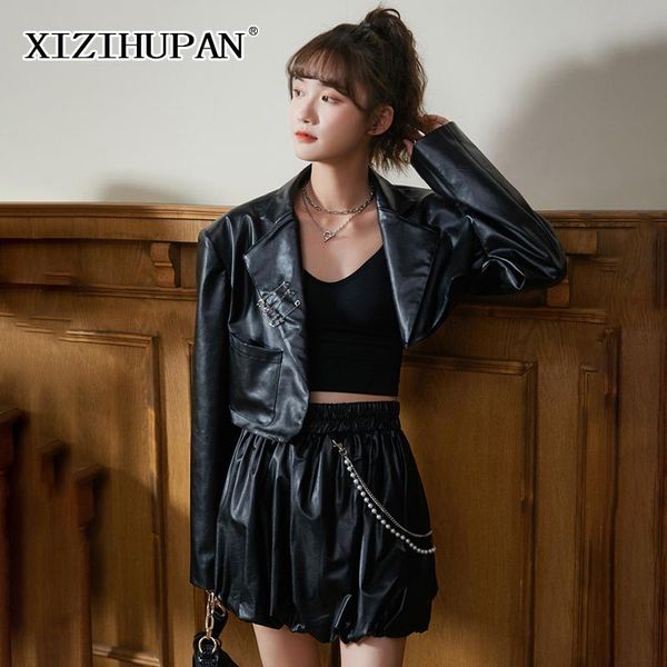 women's jackets patchwork black coats for women lapel long sleeve asymmetrical hem slimming female fashion clothing 2021 style, Black;brown
women's jackets patchwork black coats for women lapel long sleeve asymmetrical hem slimming female fashion clothing 2021 style, Black;brown