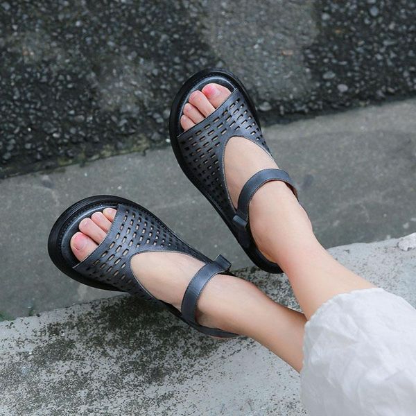 vallu 2021 women's sandals genuine leather open toes cut out ankle strapy handmade vintage summer ladies shoes platform, Black
vallu 2021 women's sandals genuine leather open toes cut out ankle strapy handmade vintage summer ladies shoes platform, Black