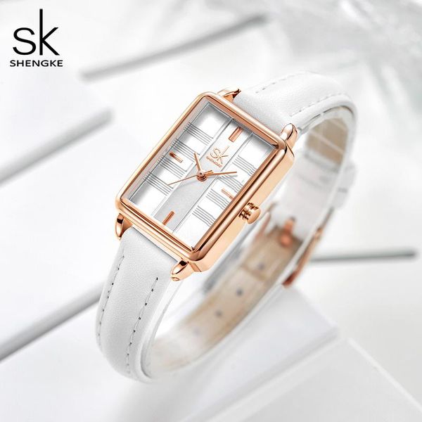 wristwatches shengke creative women watches pure white band rectangle dial japanese quartz movement montre femme fashion relogio feminino, Slivery;brown
wristwatches shengke creative women watches pure white band rectangle dial japanese quartz movement montre femme fashion relogio feminino, Slivery;brown