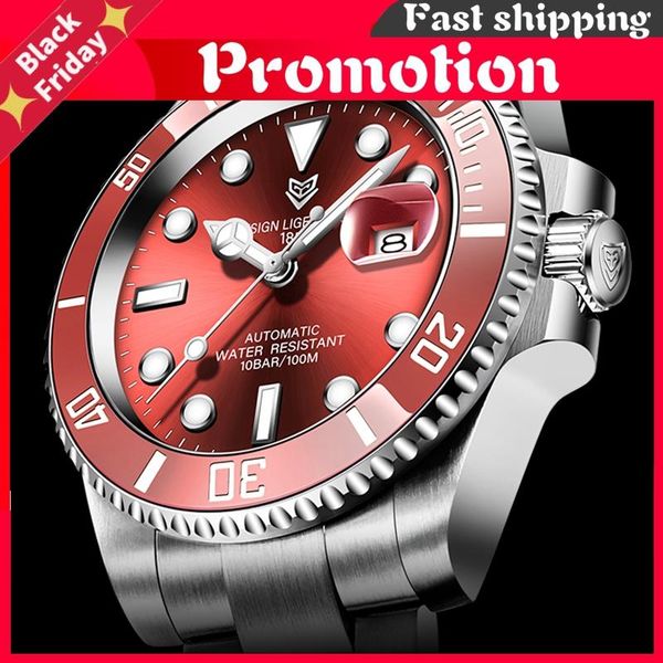wristwatches 2021 red men watches sapphire watch waterproof automatic mechanical mens fashion sport 316l steel clock, Slivery;brown
wristwatches 2021 red men watches sapphire watch waterproof automatic mechanical mens fashion sport 316l steel clock, Slivery;brown
