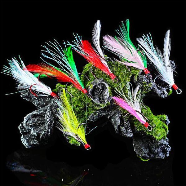 20pcs 2-10# feather treble fishing hook fit minnow lure crankbait swimbait barbed fishhook saltwater freshwater attract hooks
20pcs 2-10# feather treble fishing hook fit minnow lure crankbait swimbait barbed fishhook saltwater freshwater attract hooks