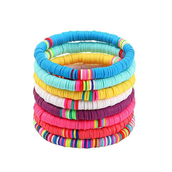 beaded, strands boho colorful polymer clay bracelet set for women adjustable elastic soft pottery female summer beach jewelry, Black
beaded, strands boho colorful polymer clay bracelet set for women adjustable elastic soft pottery female summer beach jewelry, Black