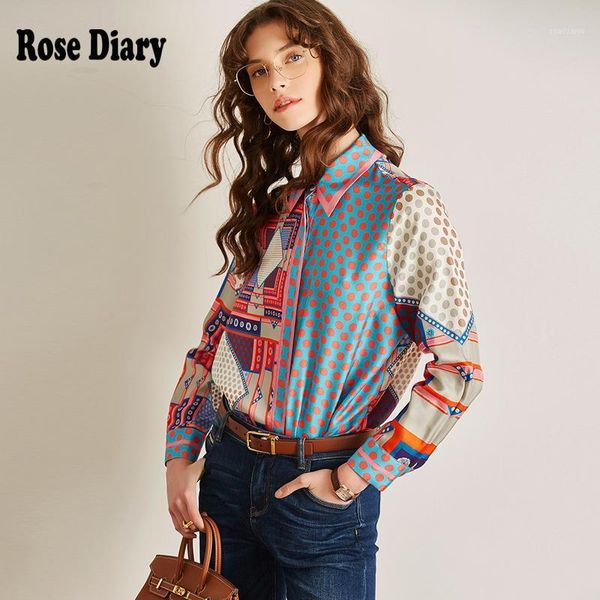 women's blouses & shirts rosediary spring autumn long sleeve casual blouse women polka dot floral chiffon blusas tallas grandes mujer, White
women's blouses & shirts rosediary spring autumn long sleeve casual blouse women polka dot floral chiffon blusas tallas grandes mujer, White