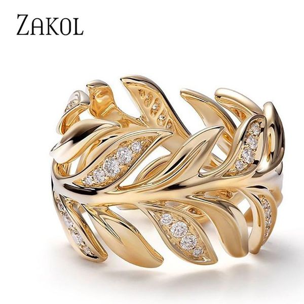 wedding rings zakol luxury gold color charm cubic zirconia finger for women fashion leaf party jewelry, Slivery;golden
wedding rings zakol luxury gold color charm cubic zirconia finger for women fashion leaf party jewelry, Slivery;golden