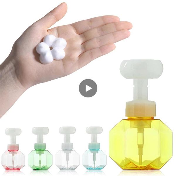 liquid soap dispenser 300ml flower shape foam foaming pump empty bottle plastic clear shower gel
liquid soap dispenser 300ml flower shape foam foaming pump empty bottle plastic clear shower gel