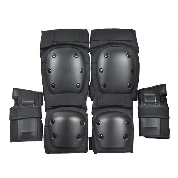 elbow & knee pads 6pcs/set 2 wrist guards + thicken shell impact resistance outdoor sports all-around protection, Black;gray
elbow & knee pads 6pcs/set 2 wrist guards + thicken shell impact resistance outdoor sports all-around protection, Black;gray