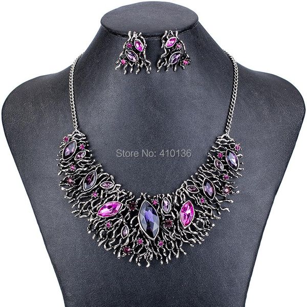 earrings & necklace ms18036 fashion brand jewelry sets vintage crystal earring party gifts bridal jewlry, Silver
earrings & necklace ms18036 fashion brand jewelry sets vintage crystal earring party gifts bridal jewlry, Silver