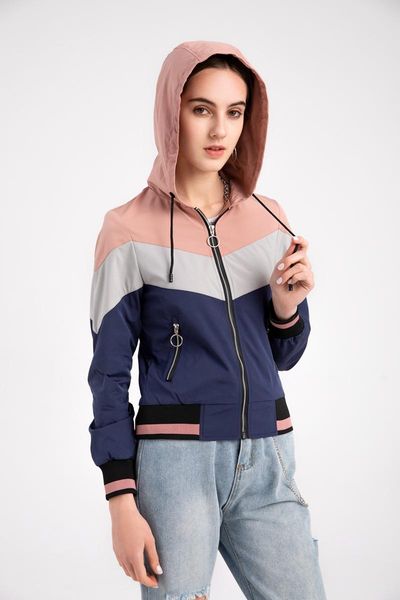 women's jackets ladies thin windbreaker women spring and autumn hooded jacket outdoor raincoat color matching drawstring, Black;brown
women's jackets ladies thin windbreaker women spring and autumn hooded jacket outdoor raincoat color matching drawstring, Black;brown
