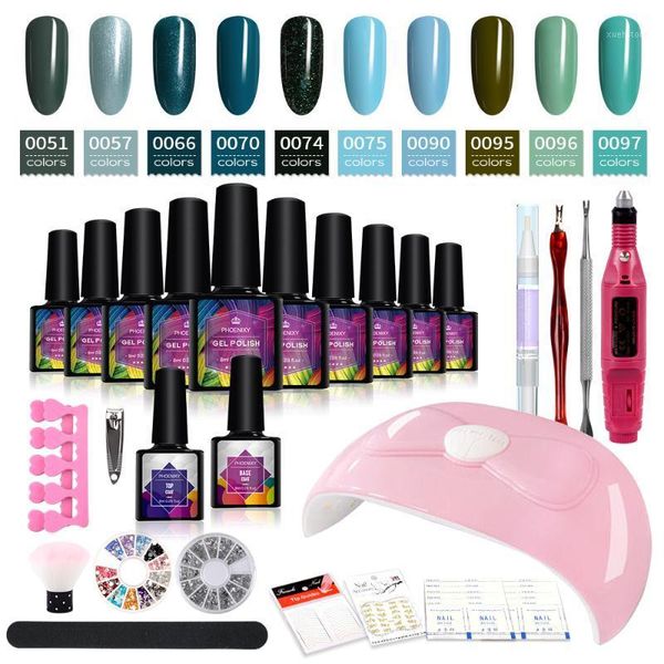 10/12/10pcs full uv nail gel polish kit 80/54/36w led lamp dryer soak off manicure set electric drill tools set1
10/12/10pcs full uv nail gel polish kit 80/54/36w led lamp dryer soak off manicure set electric drill tools set1