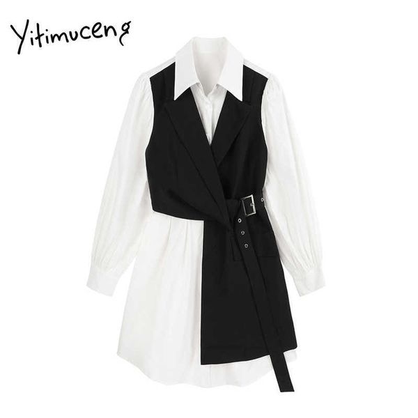 yitimuceng asymmetry patchwork women shirt dresses spring clothing square collar long sleeve high waist a-line office lady 210601, Black;gray
yitimuceng asymmetry patchwork women shirt dresses spring clothing square collar long sleeve high waist a-line office lady 210601, Black;gray