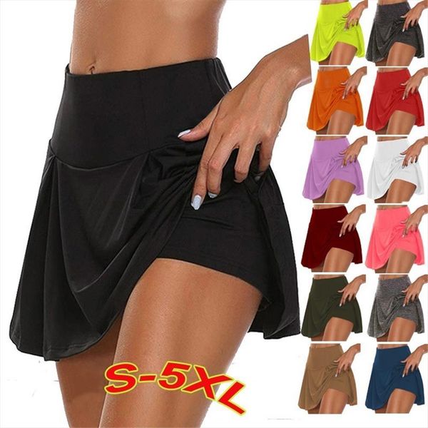 s 5xl summer pleated womens skirt legging shorts mini high waist solid sweet girls fake two piece under pants, Black
s 5xl summer pleated womens skirt legging shorts mini high waist solid sweet girls fake two piece under pants, Black