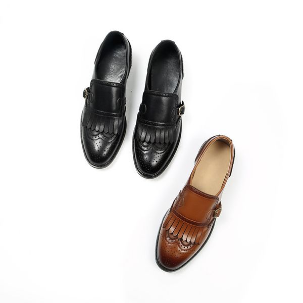 dress shoes oxfords women calfskin genuine cow leather wingtip lace-up closure ladies brogue flat retro brock women's fringe 4zz2, Black
dress shoes oxfords women calfskin genuine cow leather wingtip lace-up closure ladies brogue flat retro brock women's fringe 4zz2, Black