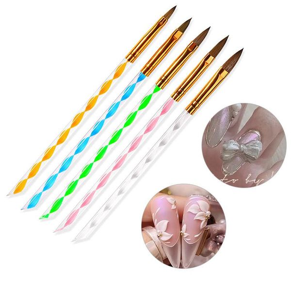 nail brushes 5pcs art brush tools set colorful acrylic uv gel builder painting drawing pens cuticle pusher tool, Yellow 
nail brushes 5pcs art brush tools set colorful acrylic uv gel builder painting drawing pens cuticle pusher tool, Yellow