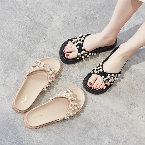 slippers casual women's shoes with platform slides low pantofle string bead luxury 2021 soft summer rubber basic fashion rome, Black
slippers casual women's shoes with platform slides low pantofle string bead luxury 2021 soft summer rubber basic fashion rome, Black
