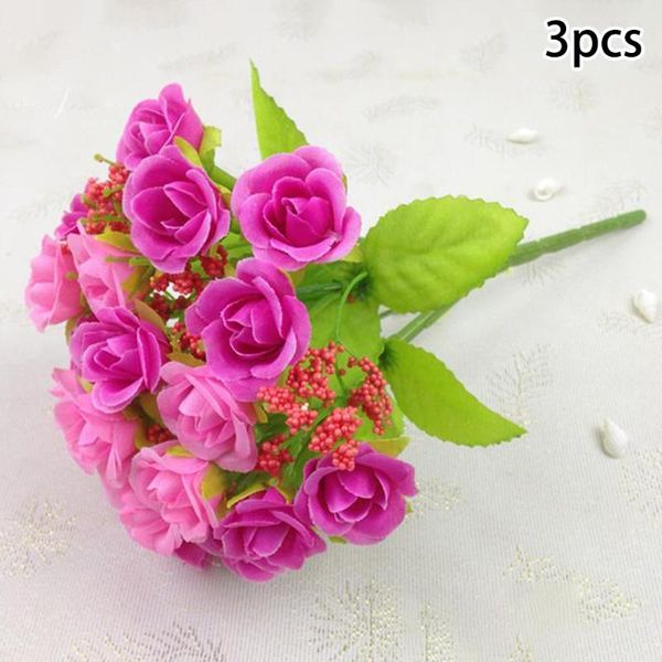 cafe store artificial flowers 3pcs rose bouquet buch wedding home party decorative & wreaths
cafe store artificial flowers 3pcs rose bouquet buch wedding home party decorative & wreaths