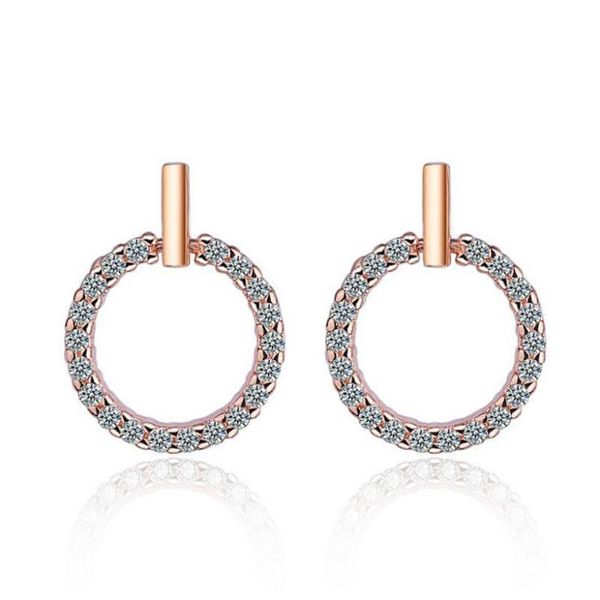 fashion simple 925 silver circle zircon stud earring for women girls female rose gold color party jewelry ed506, Golden;silver
fashion simple 925 silver circle zircon stud earring for women girls female rose gold color party jewelry ed506, Golden;silver