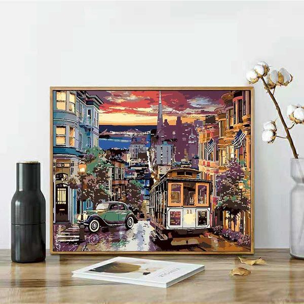 paintings diy acrylic paint by numbers unique landscape kits gift for children painting city bus zero foundation wall art
paintings diy acrylic paint by numbers unique landscape kits gift for children painting city bus zero foundation wall art