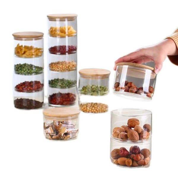 creative stackable combination storage jar kitchen sealed box fruit vegetable salad candy bowl coffee bean container bottles & jars
creative stackable combination storage jar kitchen sealed box fruit vegetable salad candy bowl coffee bean container bottles & jars