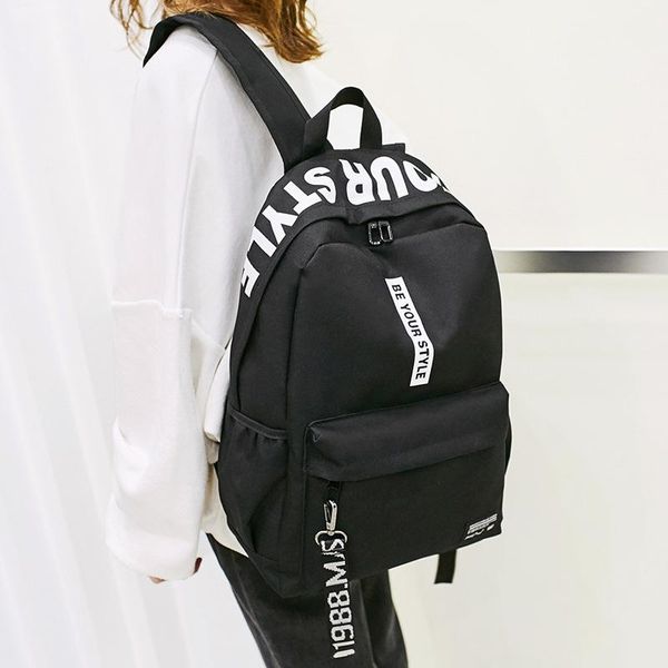 backpack fashion women men large capacity nylon teens school bag casual style student for teenage girls female bags
backpack fashion women men large capacity nylon teens school bag casual style student for teenage girls female bags