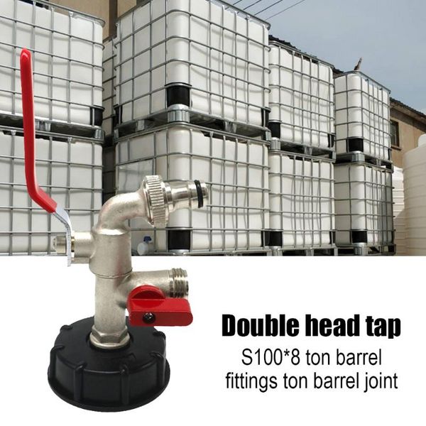 watering equipments s100x8 brass ibc tank adapter 1/2 inch double outlet valve tap with lever handle ton barrel faucet fitting accessories
watering equipments s100x8 brass ibc tank adapter 1/2 inch double outlet valve tap with lever handle ton barrel faucet fitting accessories
