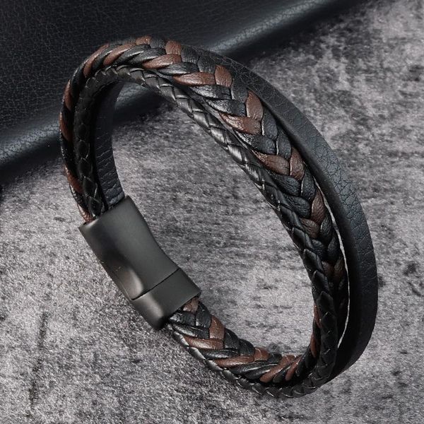 charm bracelets vintage multi-layer men's leather bracelet 2021 fashion stainless steel brown boy's wrist strap shoulder emblem, Golden;silver
charm bracelets vintage multi-layer men's leather bracelet 2021 fashion stainless steel brown boy's wrist strap shoulder emblem, Golden;silver
