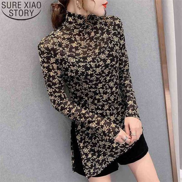 fashion print blouse women autumn bottoming shirt turtleneck vintage long sleeve floral blouses irregular split 12773 210506, White
fashion print blouse women autumn bottoming shirt turtleneck vintage long sleeve floral blouses irregular split 12773 210506, White
