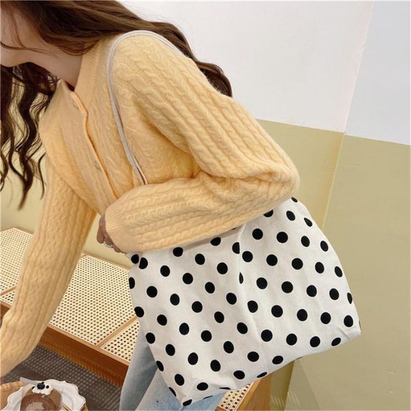 evening bags wave point shoulder for women's cute canvas bag simple female vintage handbag magnetic button femme soft tote
evening bags wave point shoulder for women's cute canvas bag simple female vintage handbag magnetic button femme soft tote